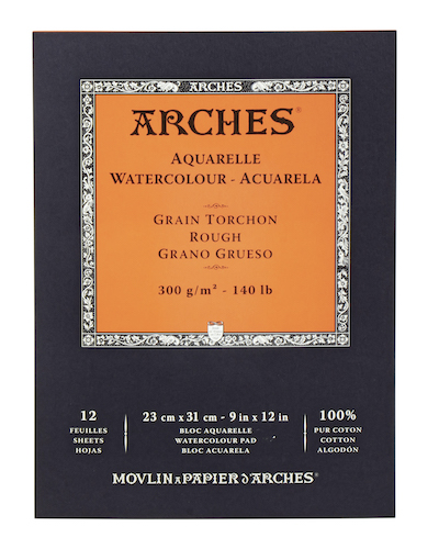 BLOC ARCHES AQUARELLE, 23x31CMS., 300GRS., 12H., GRANO GRUESO