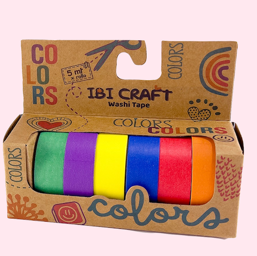 Set 6 cintas washi tape puntos – Entre Colores y Formas